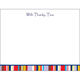 Cabana Stripes Empire Correspondence Card Image 1 of 2